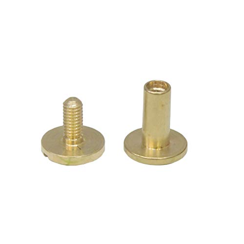 Amazon.co.jp: 真鍮 生地 組ネジ Sサイズ 5個セット シカゴスクリュー